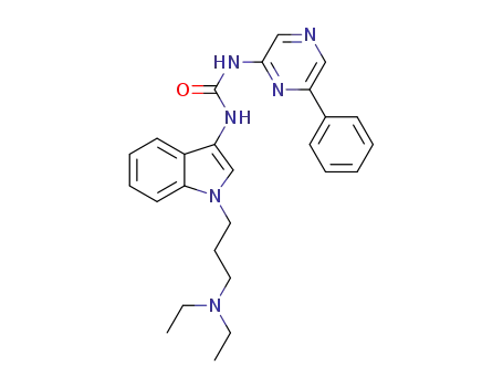 1-[1-(3-diethylaminopropyl)-1H-indol-3-yl]-3-(6-phenylpyrazin-2-yl)urea