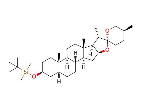 Molecular Structure of 1186633-19-1 (3-O-tert-butyldimethylsilyl ether of sarsasapogenin)