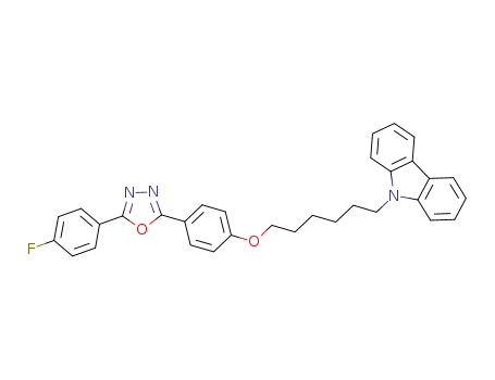 9-(6-(4-(5-(4-fluorophenyl)-1,3,4-oxadiazol-2-yl)phenoxy)hexyl)-9H-carbazole