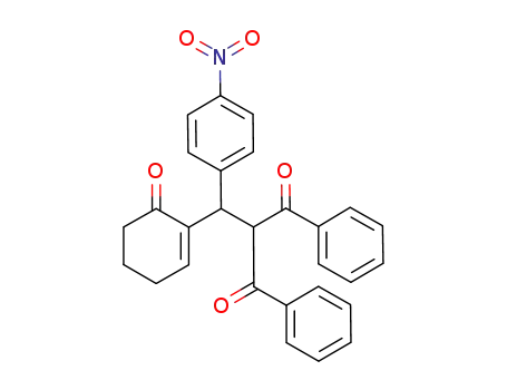 2-((4-nitrophenyl)(6-oxocyclohex-1-enyl)methyl)-1,3-diphenylpropane-1,3-dione