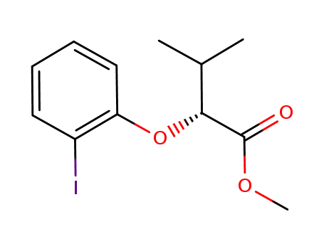 Molecular Structure of 1255651-95-6 ((R)-methyl 2-(2-iodophenoxy)-3-methylbutanoate)
