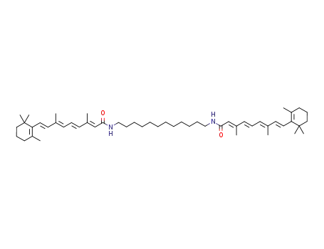 Molecular Structure of 1261297-69-1 (N<sub>1</sub>,N<sub>12</sub>-bis(all-trans-retinoyl)-1,12-aminododecane)