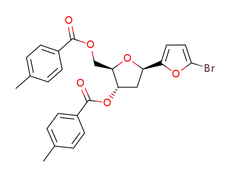 1β-(5-bromofuran-2-yl)-1,2-dideoxy-3,5-di-O-p-toluoyl-D-ribofuranose