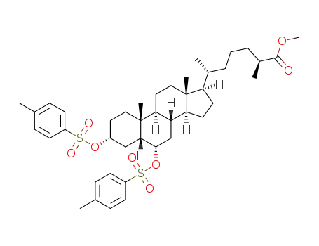methyl 3α,6α-ditosyloxy-25(S)-methyl-24-bishomo-5β-cholan-26-oate