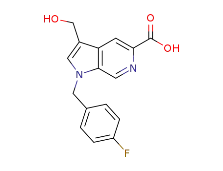1-(4-fluorobenzyl)-3-hydroxymethyl-1H-pyrrolo[2,3-c]pyridine-5-carboxylic acid