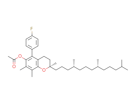5-(4-fluorophenyl)-2,7,8,-trimethyl-2-(4,8,12-trimethyltridecyl)chroman-6-yl acetate