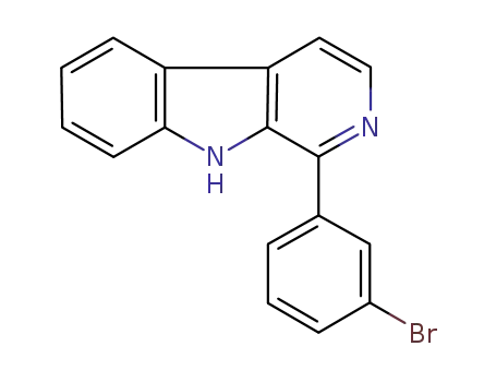 Molecular Structure of 767354-20-1 (1-(3-bromophenyl)-9H-pyrido[3,4-b]indole)