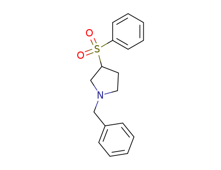 Pyrrolidine, 1-(phenylmethyl)-3-(phenylsulfonyl)-