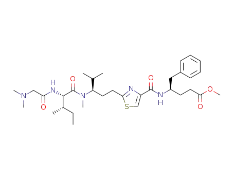 methyl (4R)-4-[((R)-2-{3-[(N,N-dimethylglycyl-(S)-isoleucyl)methylamino]-4-methylpentyl}thiazole-4-carbonyl)amino]-5-phenylpentanoate