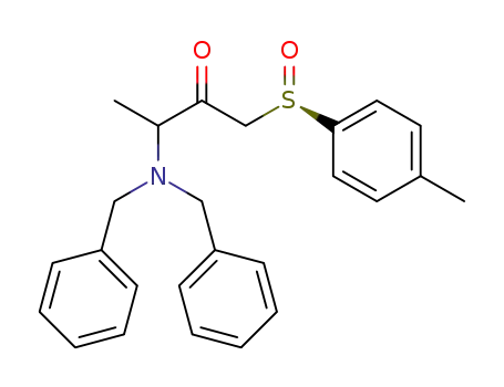3-(dibenzylamino)-1-[(R)-p-tolylsulfinyl]butan-2-one