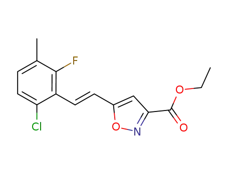 5-[(E)-2-(6-chloro-2-fluoro-3-methylphenyl)ethenyl]-3-isoxazolecarboxylic acid ethyl ester