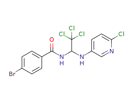 4-bromo-N-(2,2,2-trichloro-1-(6-chloropyridin-3-ylamino)ethyl)benzamide