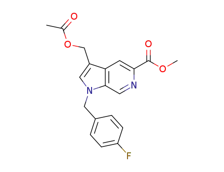 methyl 3-acetoxymethyl-1-(4-fluorobenzyl)-1H-pyrrolo[2,3-c]pyridine-5-carboxylate