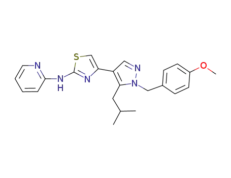 N-(4-(1-(4-methoxybenzyl)-5-isobutyl-1H-pyrazol-4-yl)thiazol-2-yl)pyridin-2-amine