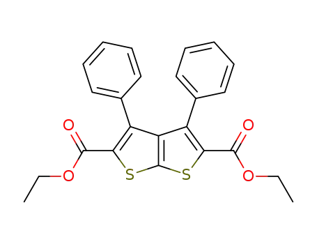 Molecular Structure of 398117-91-4 (Thieno[2,3-b]thiophene-2,5-dicarboxylic acid, 3,4-diphenyl-, diethyl
ester)