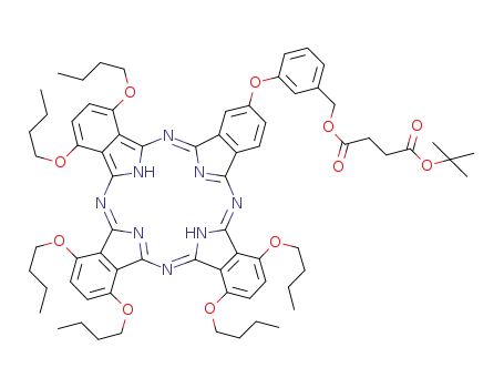 1,4,8,11,15,18-hexabutoxy-23-[3-(tert-butylsuccinatoxymethyl)phenoxy]phthalocyanine