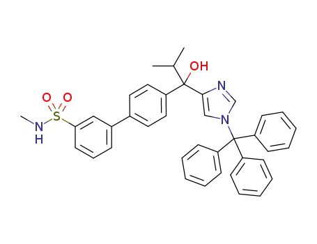4'-[1-hydroxy-2-methyl-1-(1-trityl-1H-imidazol-4-yl)-propyl]-N-methyl[1,1'-biphenyl]-3-sulfonamide
