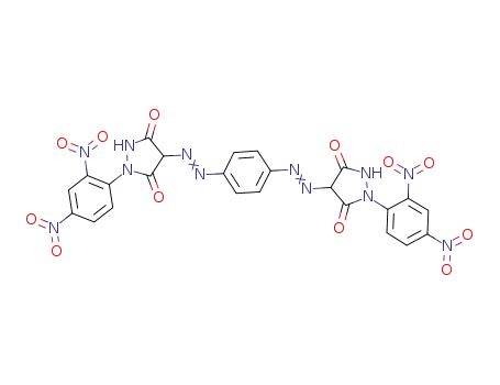 (4,4')-4,4'-(2,2'-(1,4-phenylene)bis(hydrazin-2-yl-1-ylidene))bis-1-(4',2'-dinitrophenyl)pyrazolidine-3,5-dione