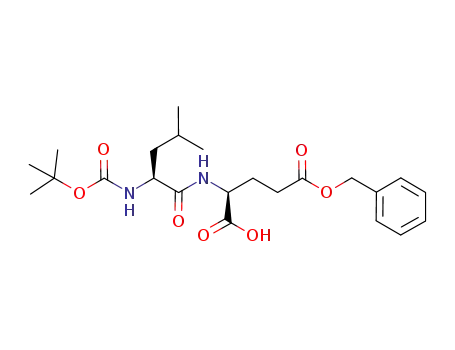 Molecular Structure of 32945-71-4 (Boc-Leu-Glu(OBzl)-OH)