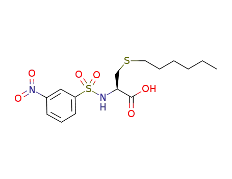 (R)-3-(hexylthio)-2-(3-nitrophenylsulfonamido)propanoic acid
