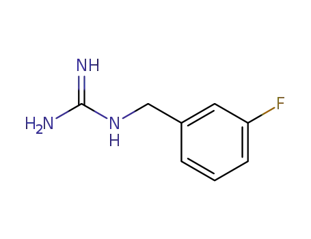 Molecular Structure of 40717-76-8 (Guanidine, [(3-fluorophenyl)methyl]-)