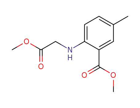 Benzoic acid, 2-[(2-methoxy-2-oxoethyl)amino]-5-methyl-, methyl ester