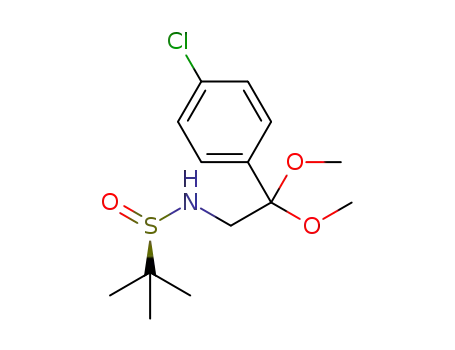 (R)-N-tert-butanesulfinyl 2-(4-chlorophenyl)-2,2-dimethoxyethylamine