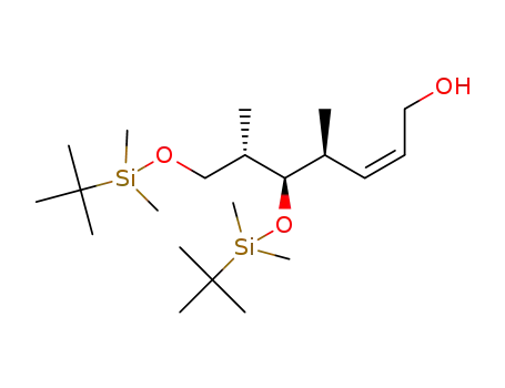 Molecular Structure of 926010-57-3 (2-Hepten-1-ol,
5,7-bis[[(1,1-dimethylethyl)dimethylsilyl]oxy]-4,6-dimethyl-,
(2Z,4S,5R,6S)-)