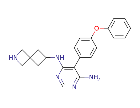 N-(2-aza-spiro[3.3]hept-6-yl)-5-(4-phenoxy-phenyl)-pyrimidine-4,6-diamine