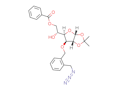 3-O-(2-azidomethylbenzyl)-6-O-benzoyl-1,2-O-isopropylidene-α-D-glucofuranose
