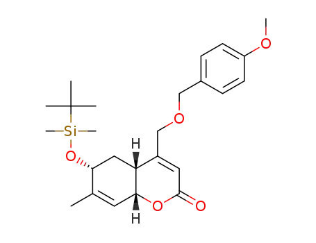 (4aR,6R,8aR)-6-((tert-butyldimethylsilyl)oxy)-4-(((4-methoxybenzyl)oxy)methyl)-7-methyl-4a,5,6,8a-tetrahydro-2H-chromen-2-one