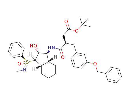 tert-butyl (3R)-3-[3-(benzyloxy)benzyl]-4-[(1S,2R,3R,3aS,7aR)-2-hydroxy-3-{(S)-N-methylphenylsulfonimidoyl}octahydro-1H-inden-1-ylamino]-4-oxobutanoate