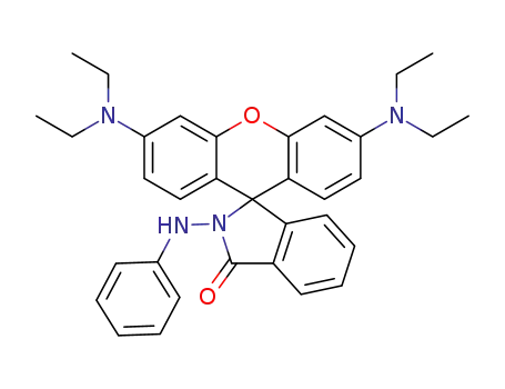 Molecular Structure of 90457-20-8 (Spiro[1H-isoindole-1,9'-[9H]xanthen]-3(2H)-one,
3',6'-bis(diethylamino)-2-(phenylamino)-)