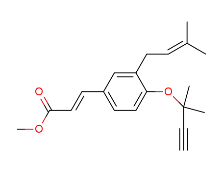 (E)-methyl 3-{3-(3-methylbut-2-en-1-yl)-4-[(2-methylbut-3-yn-2-yl)-oxy]phenyl}acrylate