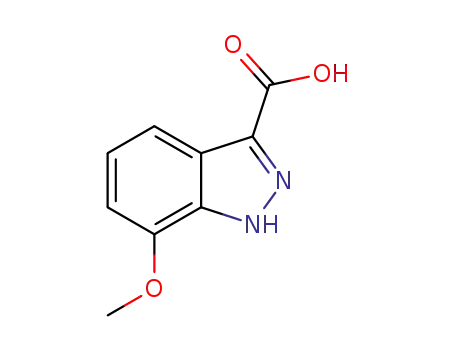 Molecular Structure of 133841-08-4 (7-METHOXY-3-INDAZOLECARBOXYLIC ACID)