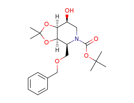 tert-butyl 2-(benzyloxymethyl)-3,4-O-isopropylidene-5-hydroxypiperidine-1-carboxylate