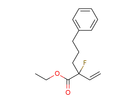 ethyl 2-ethenyl-2-fluoro-5-phenylpentanoate