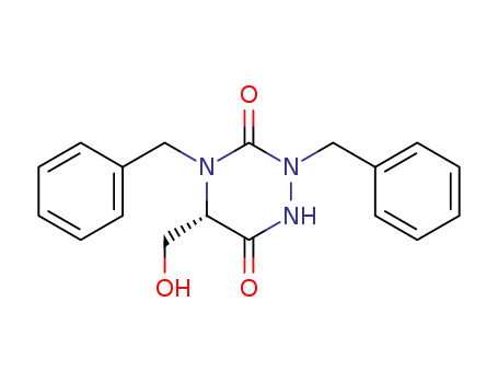 (S)-2,4-dibenzyl-5-(hydroxymethyl)-1,2,4-triazine-3,6-dione