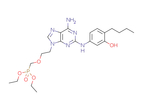 {2-[6-amino-2-(4-butyl-3-hydroxy-phenylamino)-purin-9-yl]-ethoxymethyl}-phosphonic acid diethyl ester