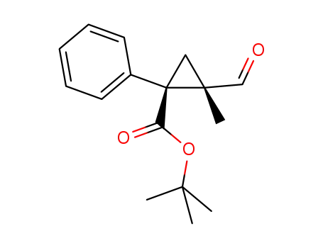 tert-butyl (1R,2S)-2-formyl-2-methyl-1-phenylcyclopropanecarboxylate