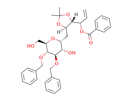 (1S)-1-[(4S,5R)-5-{[(2R,3S,4R,5R,6R)-4,5-bis(benzyloxy)-3-hydroxy-6-(hydroxymethyl)oxan-2-yl]methyl}-2,2-dimethyl-1,3-dioxolan-4-yl]prop-2-en-1-yl benzoate