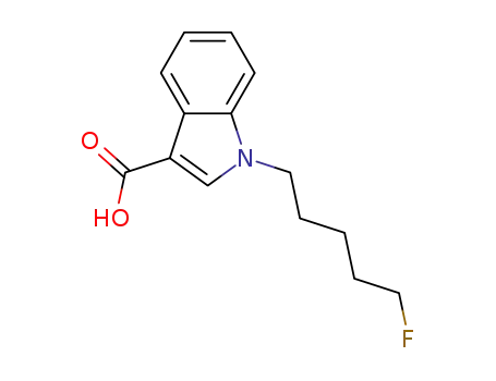 Molecular Structure of 1432794-98-3 (1-(5-fluoropentyl)-1H-indole-3-carboxylic acid)