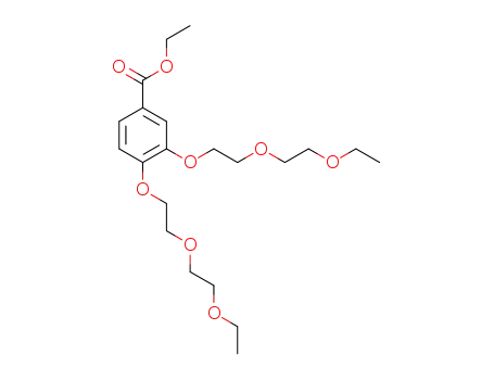 Molecular Structure of 906550-98-9 (ethyl 3,4-bis-[2-(2-ethoxyehtoxy)ethoxy]benzoate)