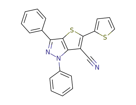 1,3-diphenyl-5-(2-thienyl)-1H-thieno[3,2-c]pyrazole-6-carbonitrile