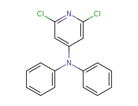 Molecular Structure of 929033-63-6 (2,6-dichloro-N,N-diphenylpyridin-4-amine)
