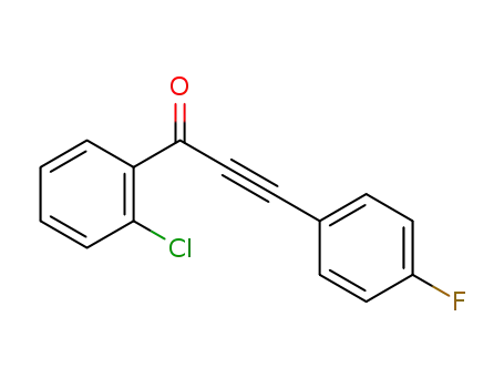 Molecular Structure of 1395418-36-6 (1-(2-chlorophenyl)-3-(4-fluorophenyl)propyn-1-one)