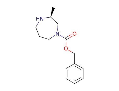 Molecular Structure of 1311254-86-0 ((3S)-1H-1,4-Diazepine-1-carboxylic acid, hexahydro-3-Methyl-, phenylMethyl ester)