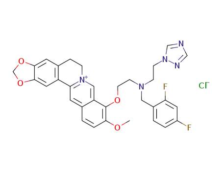 C<sub>32</sub>H<sub>30</sub>F<sub>2</sub>N<sub>5</sub>O<sub>4</sub><sup>(1+)</sup>*Cl<sup>(1-)</sup>