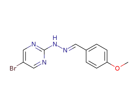 (E)-2-(4-methoxybenzylidene)-1-(5-bromopyrimidin-2-yl)hydrazine