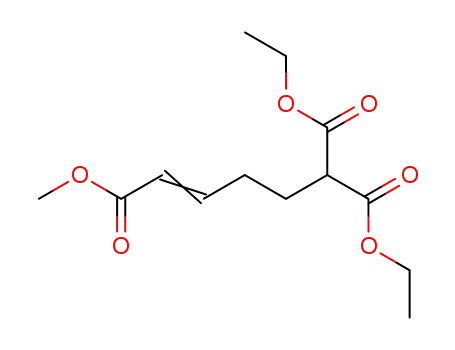Molecular Structure of 17171-26-5 (4-Methoxycarbonyl-buten-<sup>(3)</sup>-yl-<sup>(1)</sup>-malonsaeurediaethylester)